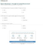 Quiz  Worksheet  Principle Of Limited Government  Study As Well As Limiting Government Worksheet Answers
