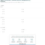Quiz  Worksheet  Rational Number Multiplication  Division  Study Throughout Operations With Rational Numbers Worksheet