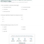 Quiz  Worksheet  Selection Of Supreme Court Justices And Federal For Supreme Court Nominations Worksheet Answers