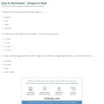 Quiz  Worksheet  Simpson's Rule  Study Throughout Simpsons Variables Worksheet Answers
