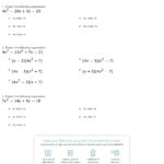 Quiz  Worksheet  Steps For Factoringgrouping  Study As Well As Factoring Worksheet With Answers