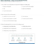 Quiz  Worksheet  Steps Of The Writing Process  Study With Regard To Writing Process Worksheet