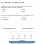 Quiz  Worksheet  The Battle Of The Bulge  Study As Well As D Day Worksheet