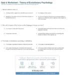 Quiz  Worksheet  Theory Of Evolutionary Psychology  Study With Evolution By Natural Selection Worksheet Answers