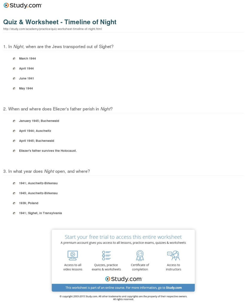 quiz-worksheet-timeline-of-night-study-with-reproducible-student