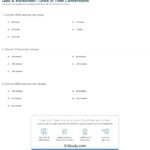 Quiz  Worksheet  Units Of Time Conversions  Study For Metric Conversion Worksheet Pdf
