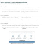 Quiz  Worksheet  Viral Vs Bacterial Infections  Study In Viruses And Bacteria Worksheet