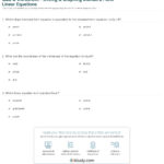 Quiz  Worksheet  Writing  Graphing Standard Form Linear Equations As Well As Standard Form Of A Linear Equation Worksheet