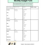 Rare Basic Budget Worksheet Simple For College Students Template In Monthly Budget Worksheet Pdf
