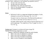 Ratio And Proportion Handout Intended For Ratio And Proportion Worksheets With Answers