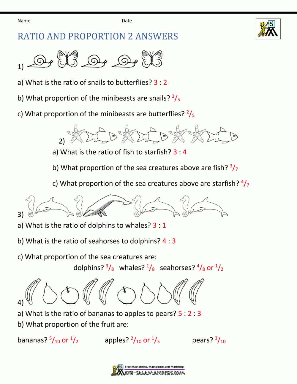 Ratio Word Problems Along With Ratio And Proportion Worksheets With Answers