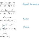 Rational Expressions And Equations For Simplify Each Expression Worksheet Answers