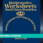 Read Mathematics Worksheets Don T Grow Dendrites 20 Numeracy Regarding Worksheets Don T Grow Dendrites Pdf