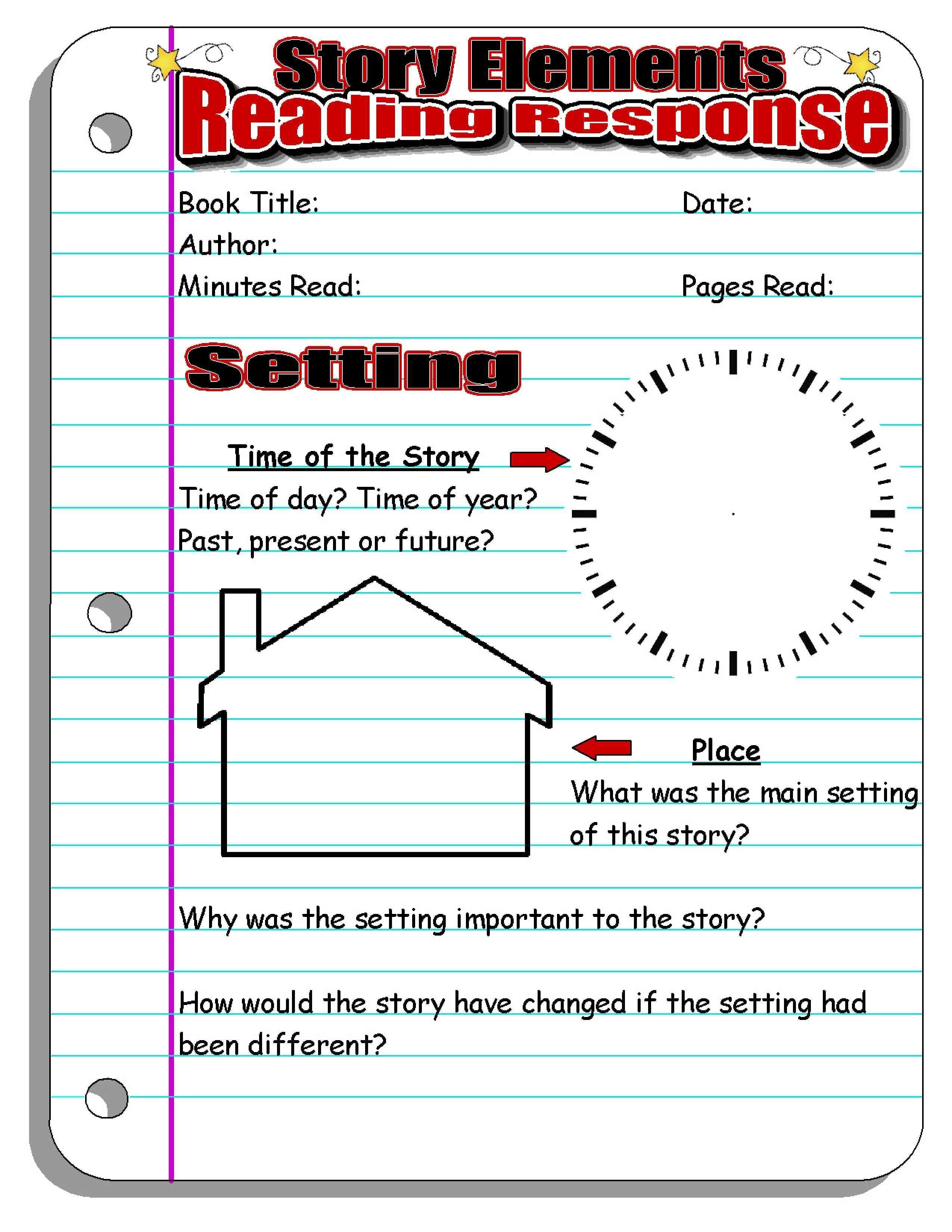 Reading Response Forms And Graphic Organizers  Scholastic As Well As Setting A Purpose For Reading Worksheet