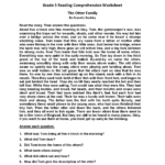Reading Worksheets  Fifth Grade Reading Worksheets Or Comprehension Worksheets For Grade 5