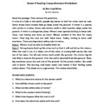 Reading Worksheets  Fourth Grade Reading Worksheets With 4Th Grade Reading Worksheets