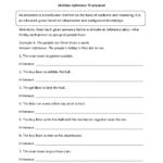 Reading Worksheets  Inference Worksheets Or Inferences Worksheet 2 Answers