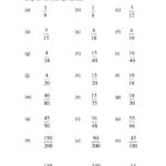 Reducing Fractions To Lowest Terms Worksheets  Lobo Black With Simplifying Fractions Worksheet