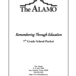 Remembering Through Education Within The Alamo Worksheet Answers