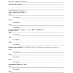 Resume Format Worksheet  Resume Format Questionnaire  Worksheet Within Resume Worksheet For Adults