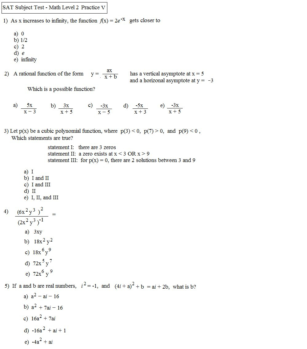 Sat Math Practice Worksheets Multiplication Worksheets Grade 4 For Sat Math Practice Worksheets