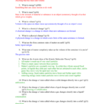 Sci 9 Review Worksheet 12 With Answers For Changes Of State Worksheet