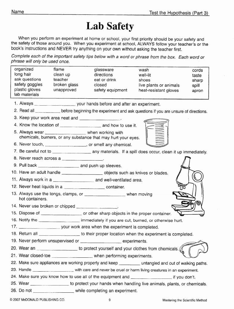 Scientific Method Worksheet High School  Briefencounters Along With Scientific Method Worksheet High School
