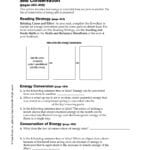 Section 152 Energy Conversion And Conservation Along With Section 15 2 Energy Conversion And Conservation Worksheet Answers