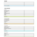 Self Employed Income Worksheet  Briefencounters Inside Self Employed Income Worksheet