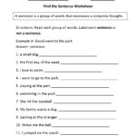 Sentence Structure Worksheets  Sentence Building Worksheets With Sentence Structure Worksheets Pdf
