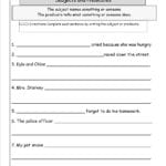Sentences Worksheets From The Teacher's Guide Throughout Subject And Predicate Worksheet