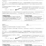 Sequences Review Worksheet As Well As General Sequences Worksheet Answers