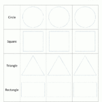 Shape Tracing Worksheets Kindergarten For Pre K Shapes Worksheets