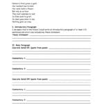 Shaping Sheet For Poetry Analysis – “Nothing Gold Can Stay” With Poetry Analysis Worksheet