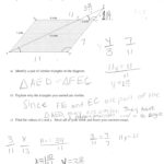Similar Triangles  1 Students Are Asked Locate A Pair Of Similar Within Congruence And Similarity Worksheet With Answers