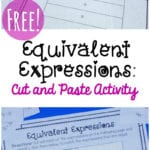 Simple Equivalent Expressions Activity Free For Evaluating Expressions Worksheet Pdf