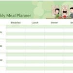 Simple Meal Planner As Well As Meal Planning Worksheet