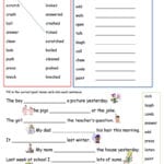 Simple Past Tense Add 'ed' Worksheet  Free Esl Printable Worksheets Inside Worksheet Preterite Tense Answers