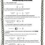 Simplifying Fractions Worksheet And Template With Simplifying Fractions Worksheet With Answers