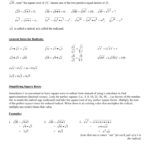 Simplifying Radical Expressions For Multiplying Radical Expressions Worksheet Answers
