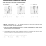 Solving Quadratic Equationsgraphing Worksheet Answer Key Or Graphing Practice Worksheet