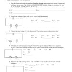 Solving Series And Parallel Circuits Worksheet With Regard To Current Voltage And Resistance Worksheet