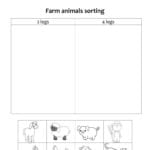 Sorting Legs Farm Animals Worksheet  Free Esl Printable Worksheets For Sorting Clothes Worksheet