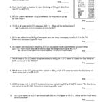 Specific Heat Problems Worksheet  Briefencounters Together With Worksheet Introduction To Specific Heat Capacities