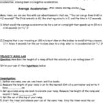 Speed Velocity And Acceleration Lab  Pdf Or Speed Velocity And Acceleration Worksheet Answer Key