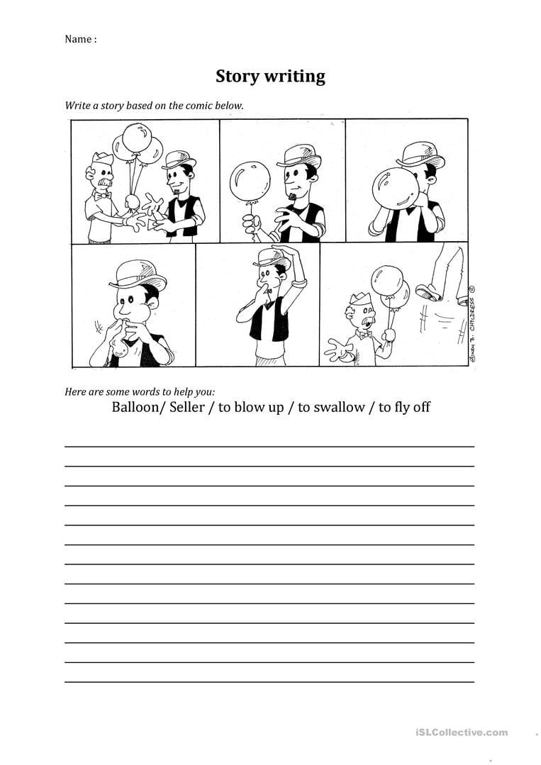 Story Writing Worksheet  Free Esl Printable Worksheets Madeteachers Inside Story Writing Worksheets