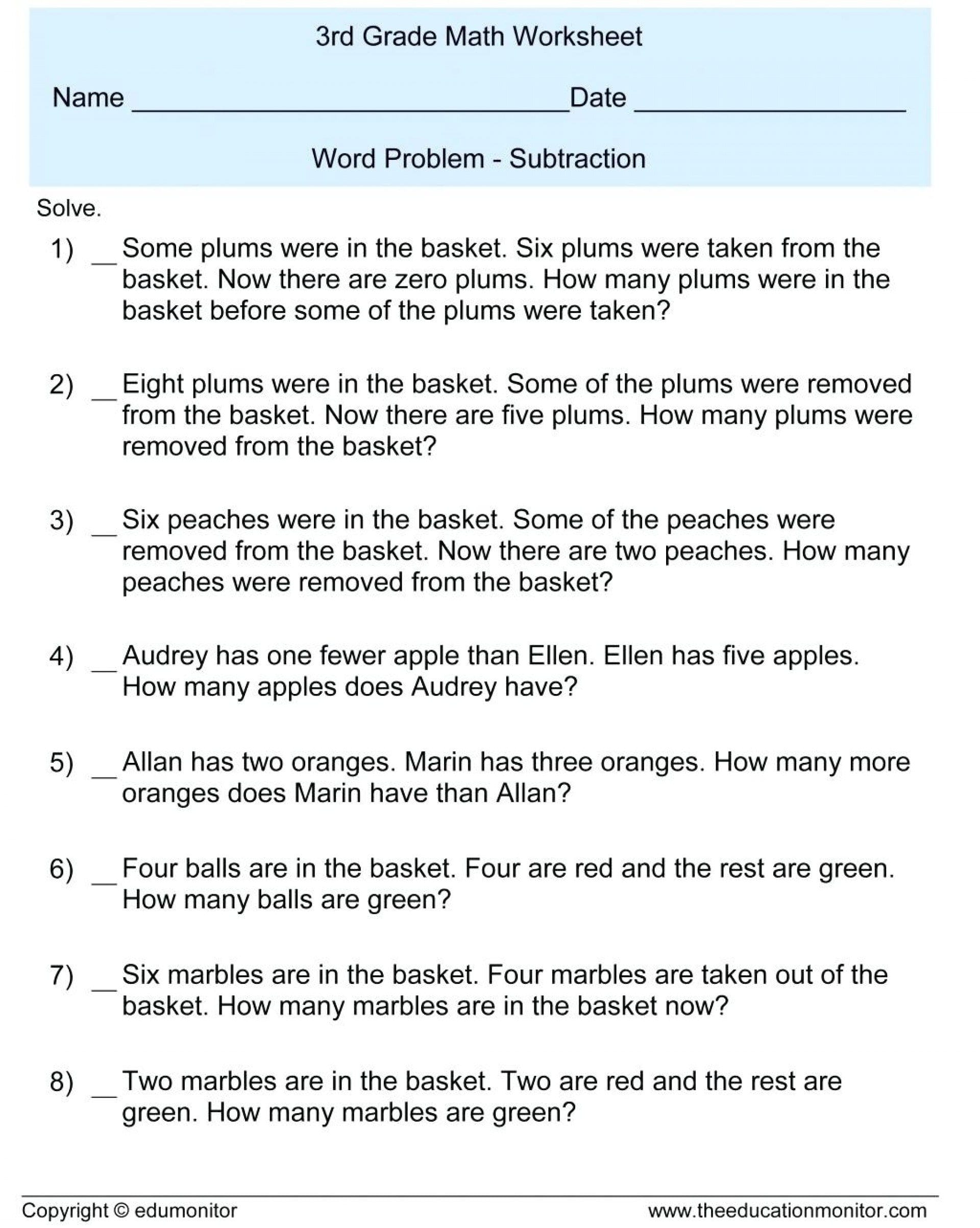 Striking 7Th Grade Word Problems Printable Math Problem Worksheets Pertaining To 7Th Grade Math Word Problems Worksheets