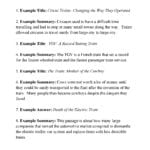 Summary And Main Idea Worksheet 1  Answers And Summarizing Worksheets Pdf