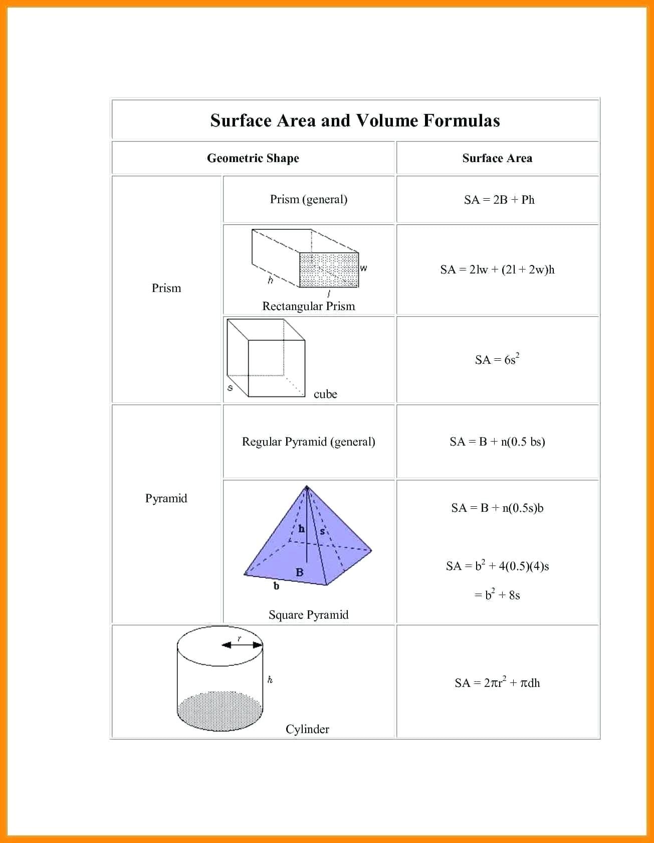 Surface Area Of Prisms Worksheet Math Related Post Surface Area Along With Surface Area Of Prisms And Cylinders Worksheet Answers