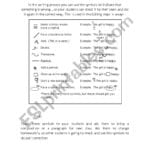 Symbols In The Writing Process  Esl Worksheetmonis08 As Well As Writing Process Worksheet